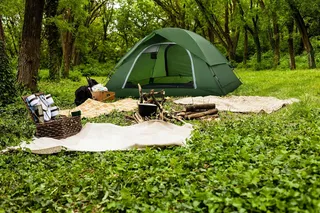 CLOSTNATURE Koepeltent 4 Personen Waterdicht Licht Camping — miniatuur 11