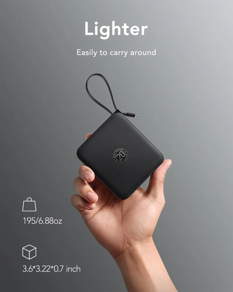 VRURC Powerbank 10000mAh USB C Snelladen Voor iPhone Samsung — foto 6