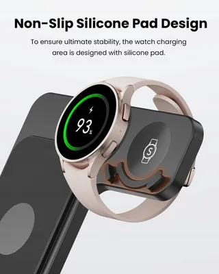 GEEKERA 3-in-1 Inductieve Oplader Samsung S25 S24 S23 S22 Watch Buds — miniatuur 3