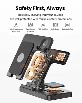 GEEKERA 3-in-1 Inductieve Oplader Samsung S25 S24 S23 S22 Watch Buds — miniatuur 5