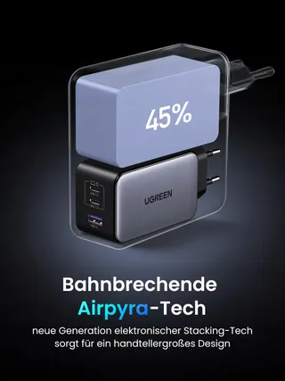 UGREEN Nexode X USB C Oplader 100W Mini GaN 3-Poorts — miniatuur 3
