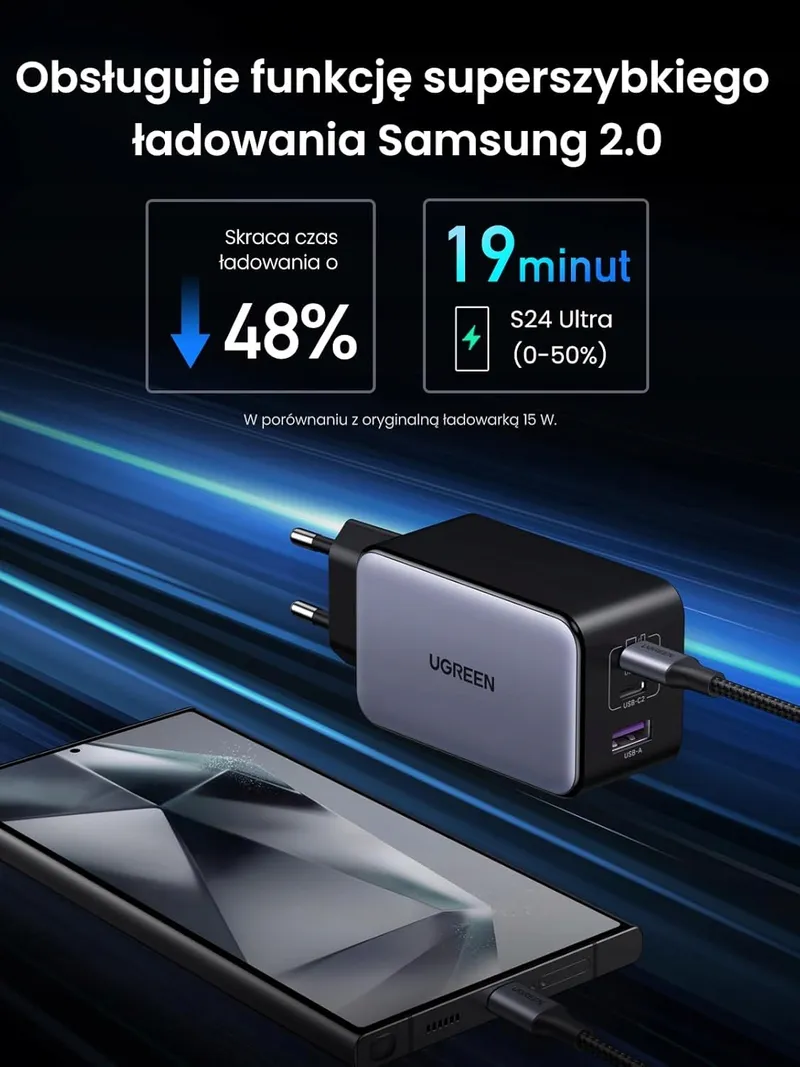 UGREEN Nexode X USB C Oplader 100W Mini GaN 3-Poorts — foto 11