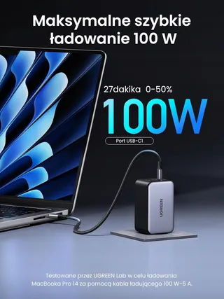 UGREEN Nexode X USB C Oplader 100W Mini GaN 3-Poorts — miniatuur 10