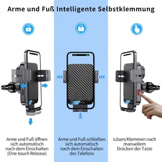 MOKPR Autohouder met Oplader 15W voor iPhone Android — miniatuur 4