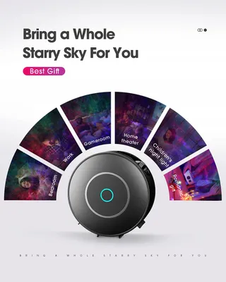 SUPPOU LED Sterrenhemel Projector Smart Galaxy Lamp Alexa WiFi — miniatuur 8