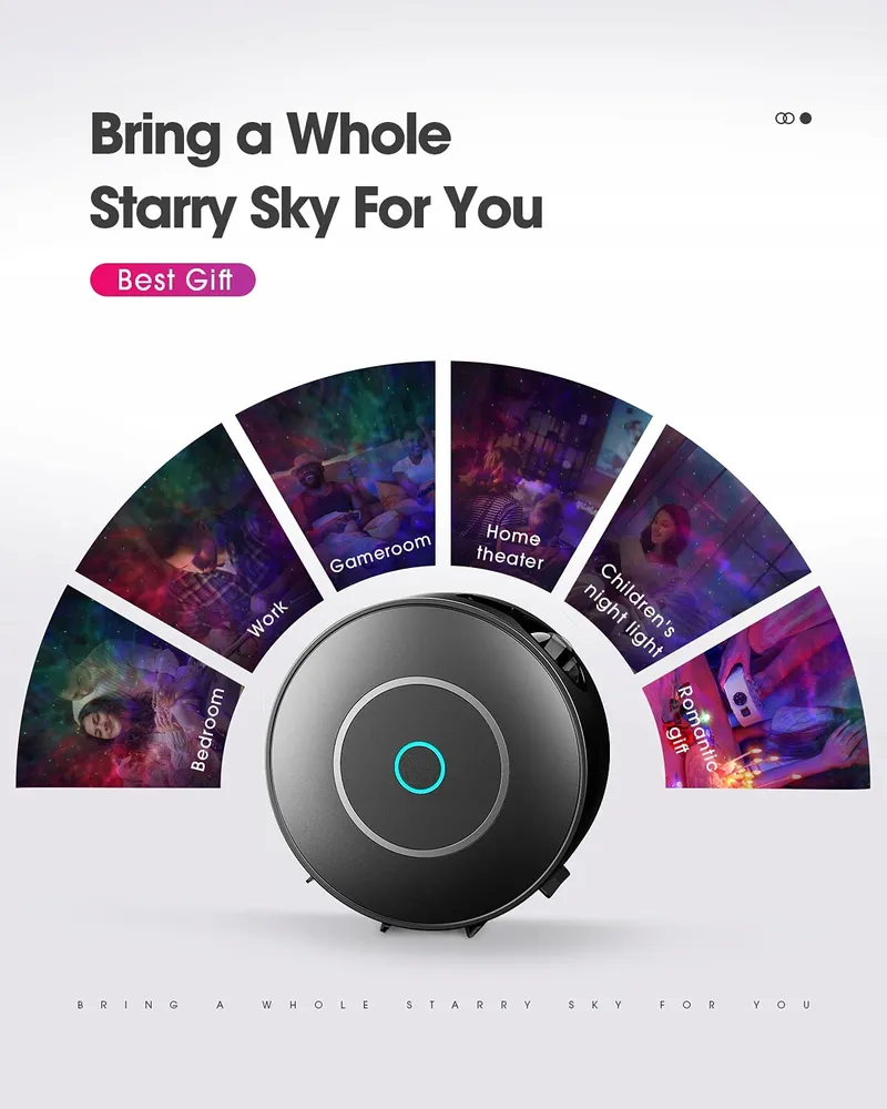SUPPOU LED Sterrenhemel Projector Smart Galaxy Lamp Alexa WiFi — foto 8