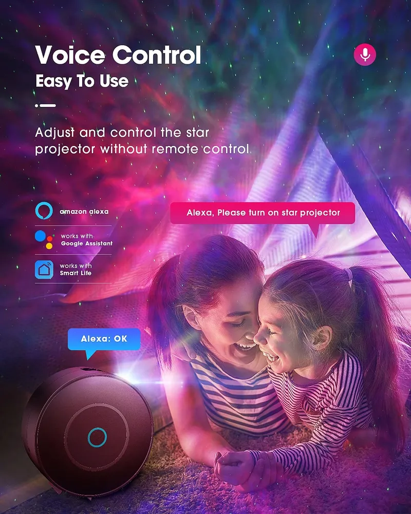 SUPPOU LED Sterrenhemel Projector Smart Galaxy Lamp Alexa WiFi — foto 5