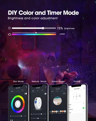 SUPPOU LED Sterrenhemel Projector Smart Galaxy Lamp Alexa WiFi — miniatuur 6