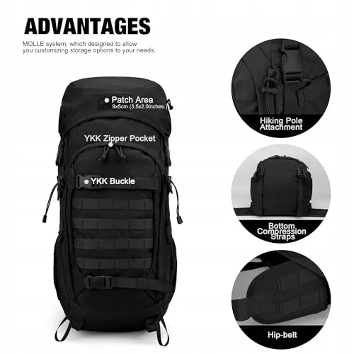 MARDINGTOP Tactische Rugzak 50L Trekking Outdoor Toerisme — foto 3