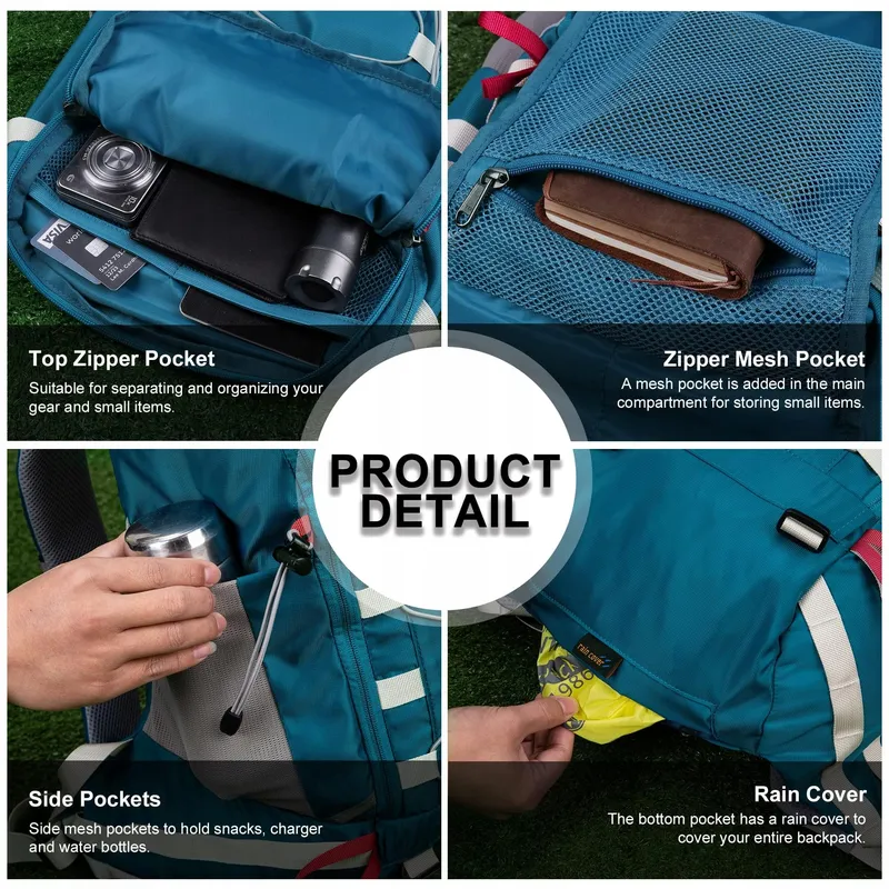 MOUNTAINTOP Wandelrugzak 35L Licht Heren Dames Outdoor — foto 7