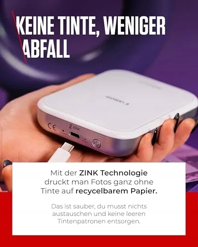 CANON Zoemini 2 Mobiele Fotoprinter Set ZINK 20 Papier 10 Stickers — foto 5