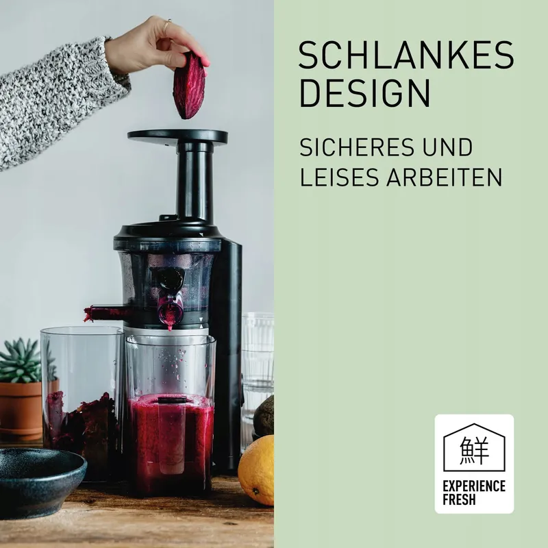 PANASONIC MJ-L500S Slow Juicer Sap Bevroren Ingrediënten Zilver — foto 2