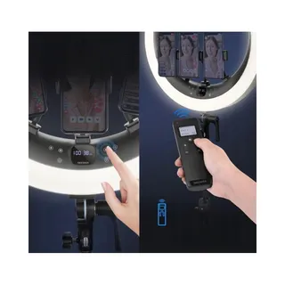NEEWER Ringlamp RP19H 19" Met Standaard 3 Telefoonhouders 42W — miniatuur 10
