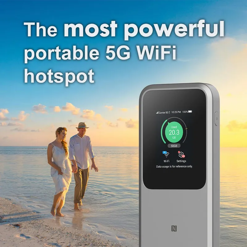 ZTE MU5120 5G WiFi Hotspot 10000mAh NFC 64 Apparaten — foto 4