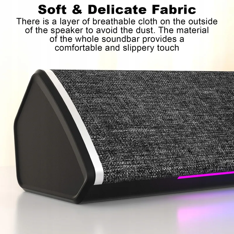 SOULION R60 Soundbar PC USB Bluetooth LED Laptop Gaming — foto 7