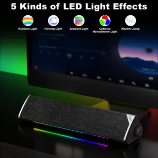 SOULION R60 Soundbar PC USB Bluetooth LED Laptop Gaming — miniatuur 4