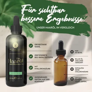 BIO Rozemarijnolie voor Haar 100ml met Hyaluronzuur en Biotine — miniatuur 4