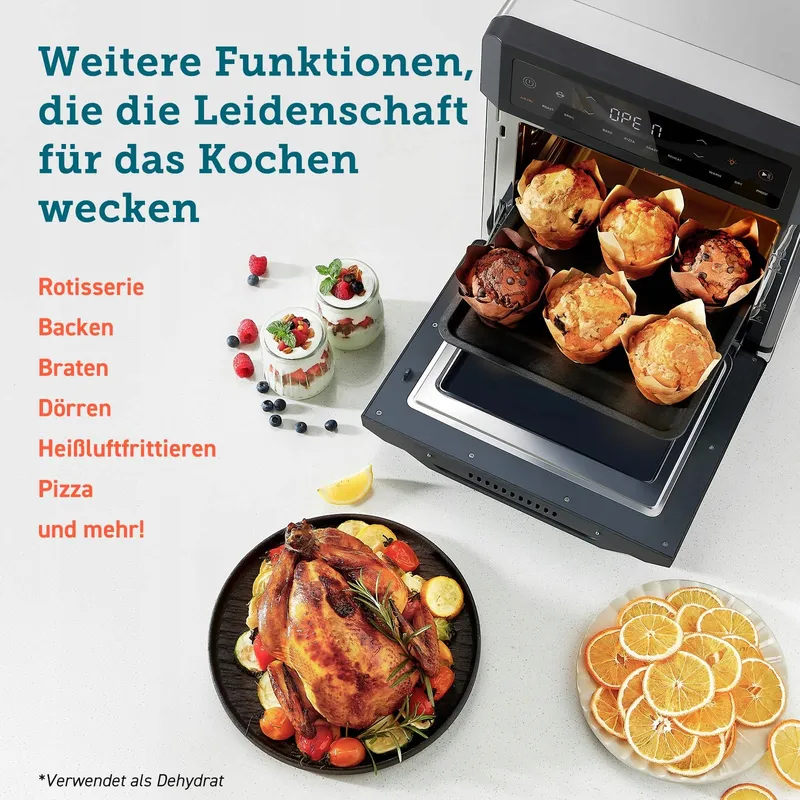 COSORI Heteluchtfriteuse 12L 11 Functies Drogen Bakken Venster XXL — foto 3