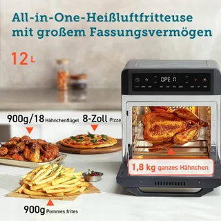 COSORI Heteluchtfriteuse 12L 11 Functies Drogen Bakken Venster XXL — miniatuur 4
