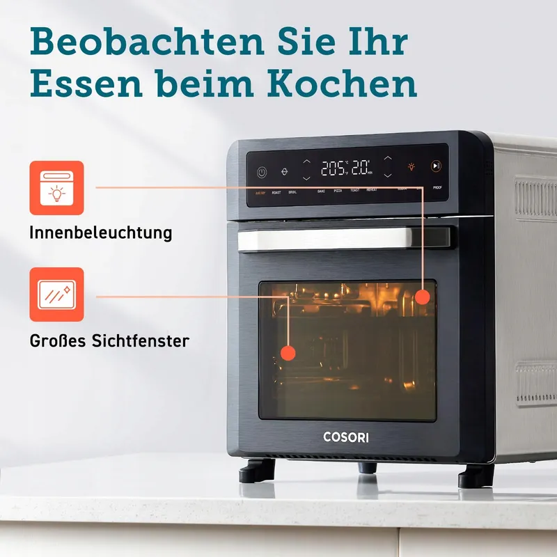 COSORI Heteluchtfriteuse 12L 11 Functies Drogen Bakken Venster XXL — foto 6