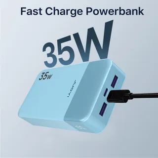 JUOVI Power Bank 20000mAh 35W QC3.0 PD3.0 Blauw — miniatuur 2