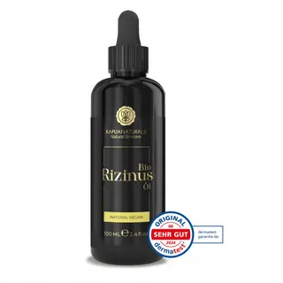 BIO RIZINUSÖL Ricinusolie 100ml Natuurlijk Haar Wimpers Wenkbrauwen Baard — miniatuur 9