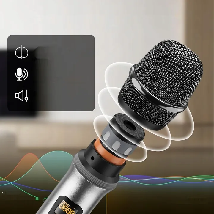 TONOR UHF Draadloze Microfoonset 4-Kanaals Voor Zingen Karaoke — foto 15