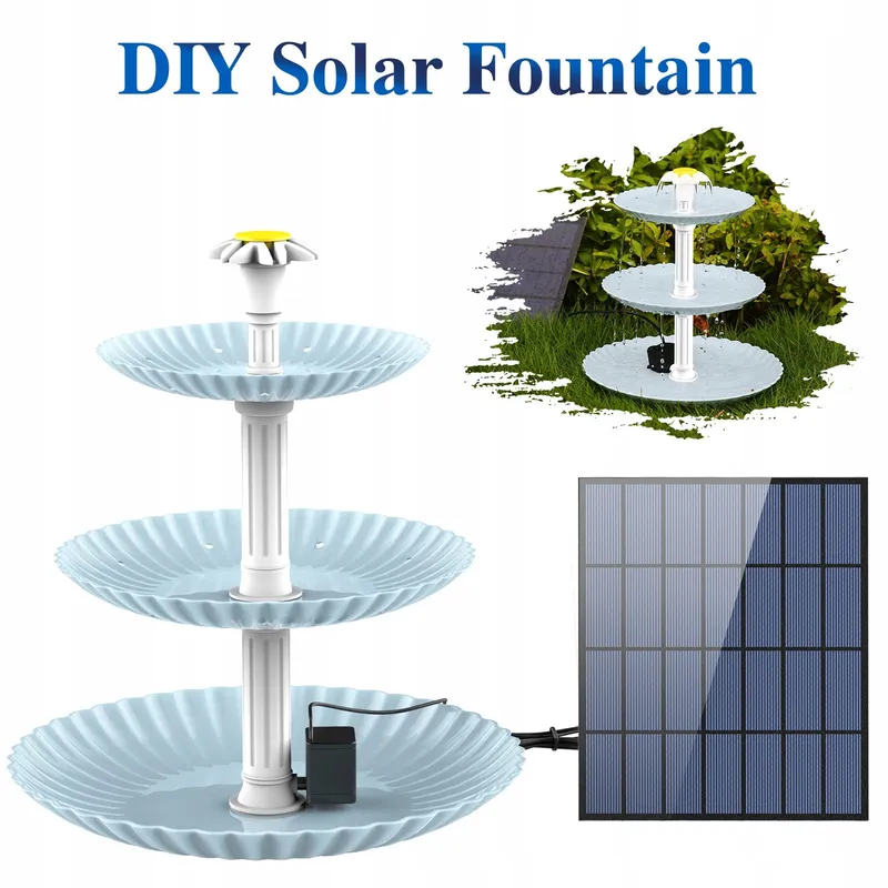 AISITIN Solar Fonteinset 3,5W voor Tuin en Vogelbad — foto 2