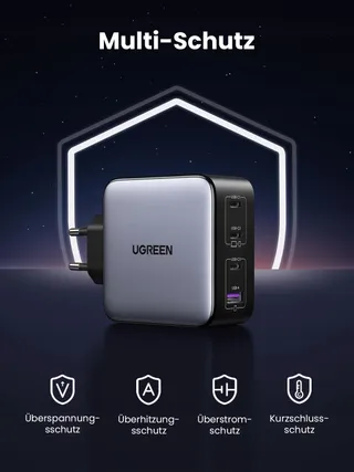 UGREEN Nexode 100W USB C GaN Lader 4 Poorten PD MacBook iPhone iPad — miniatuur 6