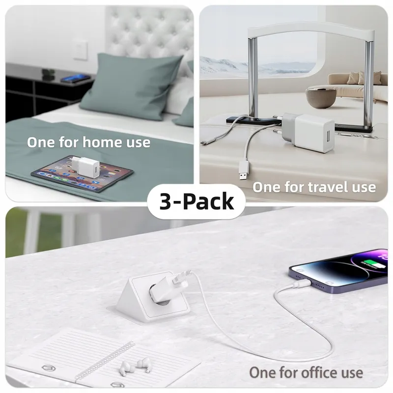 ALOYANI USB Oplader 12W 3 Stuks 2,4A 5V iPhone — foto 6