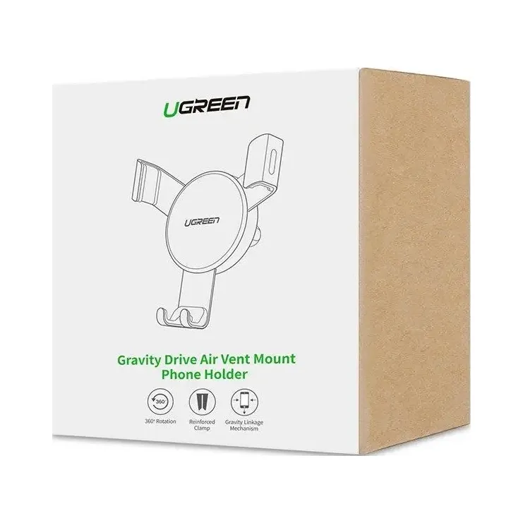 UGREEN Autohouder Voor Telefoon Op Ventilatierooster Zwart — foto 8