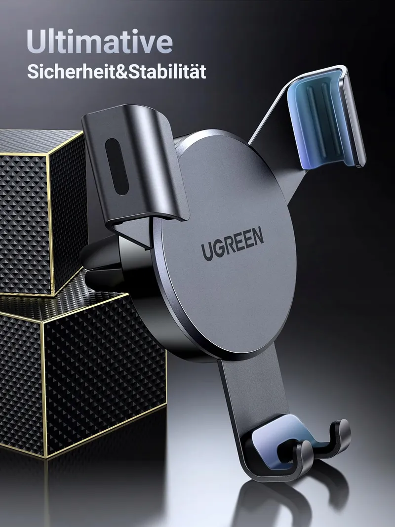 UGREEN Autohouder Voor Telefoon Op Ventilatierooster Zwart — foto 7