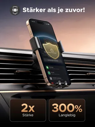 UGREEN Autohouder Voor Telefoon Op Ventilatierooster Zwart — miniatuur 2