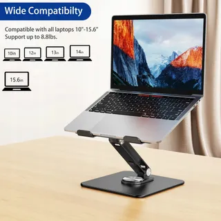 BESIGN LSX7 Laptopstandaard 360° Draaibaar 10-15,6" — miniatuur 3