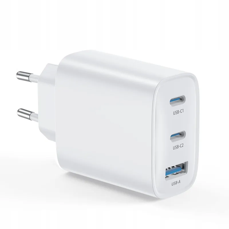USB-C Oplader 40W 3 Poorten iPhone Android Telefoons — foto 1