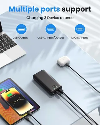 JIGA Powerbank 27000mAh 22W USB C met Zaklamp — miniatuur 5