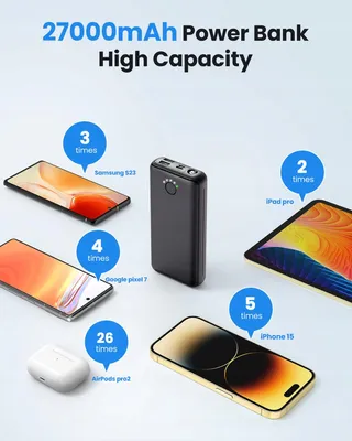 JIGA Powerbank 27000mAh 22W USB C met Zaklamp — miniatuur 6