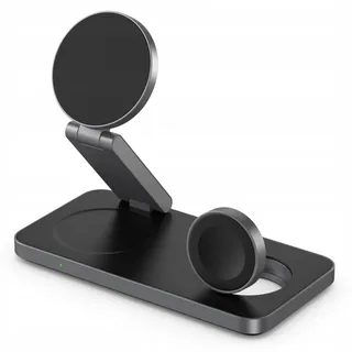 QTLIER 3-in-1 Draadloos Laadstation iPhone Apple Watch AirPods