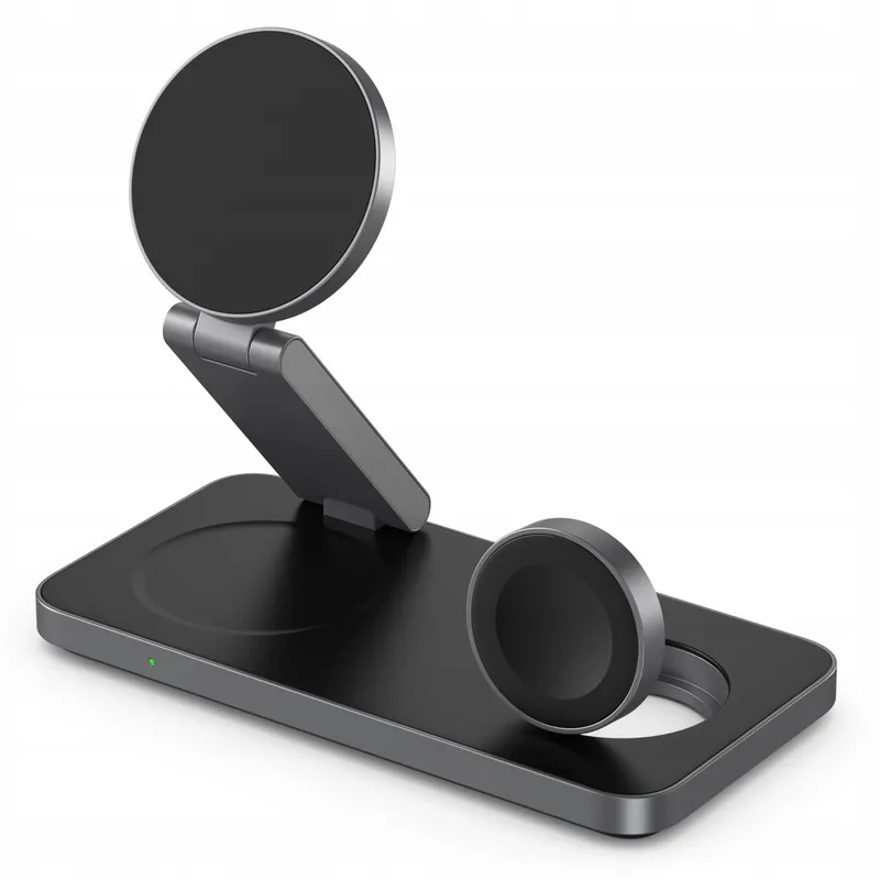 QTLIER 3-in-1 Draadloos Laadstation iPhone Apple Watch AirPods — foto 1