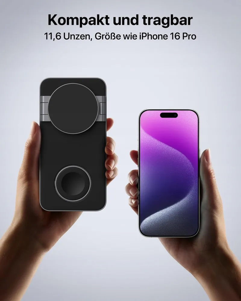 QTLIER 3-in-1 Draadloos Laadstation iPhone Apple Watch AirPods — foto 6
