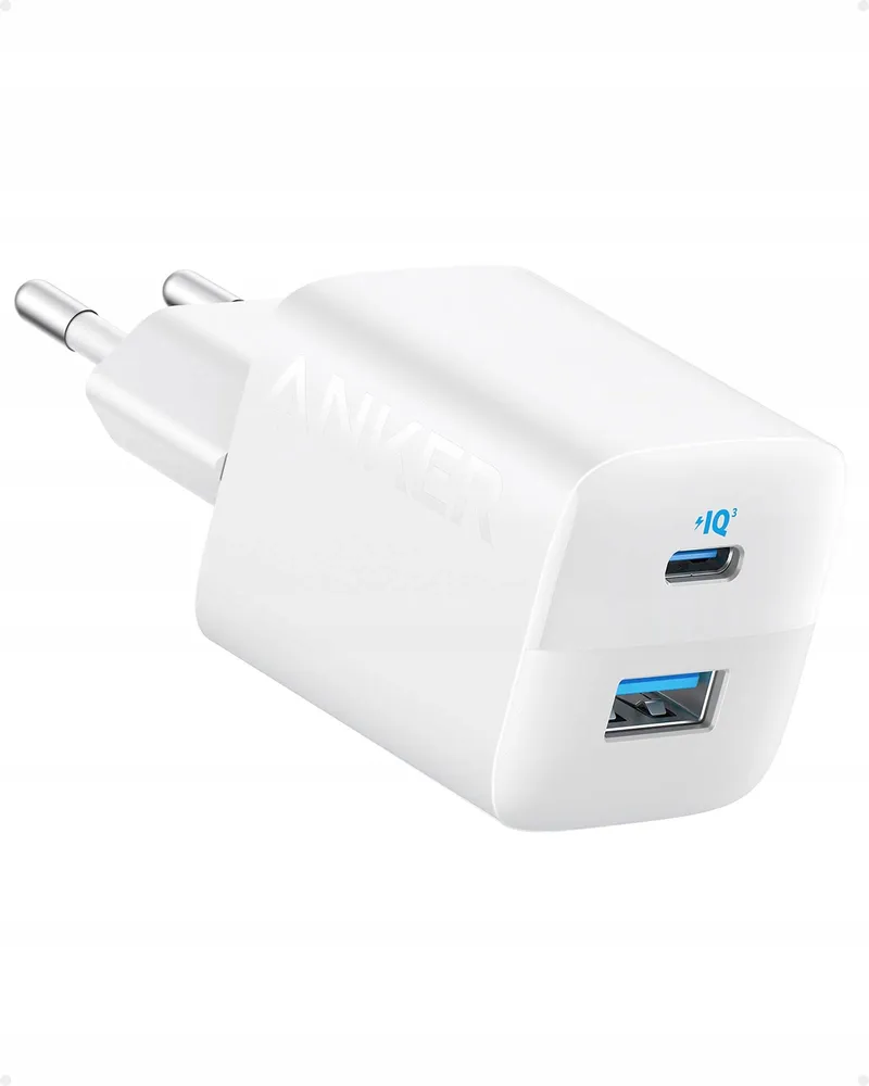 ANKER USB C Oplader 33W Compact 2 Poorten iPhone 15 14 Galaxy iPad Wit — foto 1
