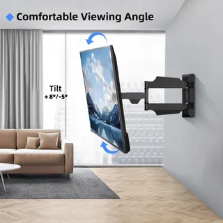 SUPTEK TV Muurbeugel Draaibaar 32-55 Inch 31.8kg VESA 400x400mm — miniatuur 4