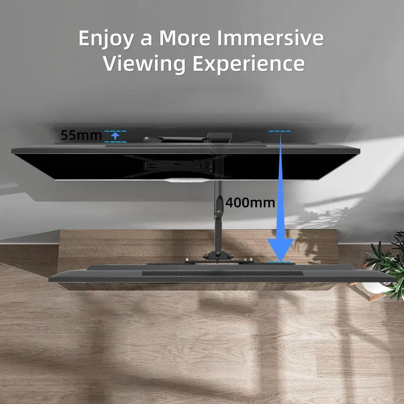 SUPTEK TV Muurbeugel Draaibaar 32-55 Inch 31.8kg VESA 400x400mm — foto 3