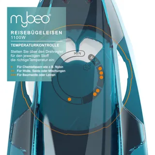CSL Reisstrijkijzer 1100W Dual Voltage 110/230V Klein Licht — miniatuur 3