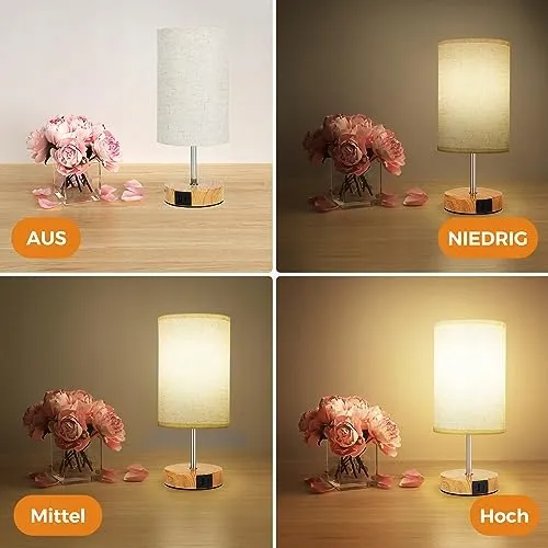SURIIGHT Touch Nachtlampje USB A C LED met Lamp — foto 2