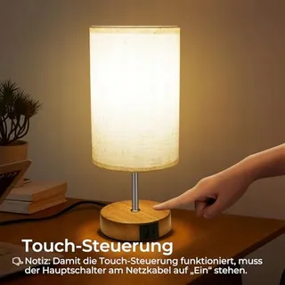 SURIIGHT Touch Nachtlampje USB A C LED met Lamp — miniatuur 3