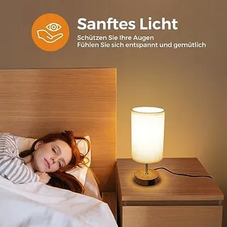SURIIGHT Touch Nachtlampje USB A C LED met Lamp — miniatuur 6