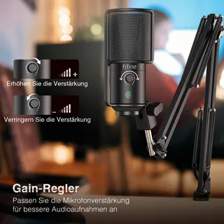 FIFINE USB Microfoon Set Met Dempknop T669PRO1 — miniatuur 4