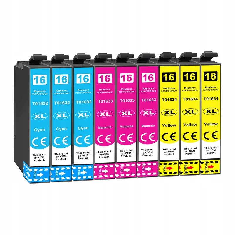 EPSON 16XL Inktcartridges Workforce WF-2760 WF-2630 WF-2510 9 Stuks — foto 1