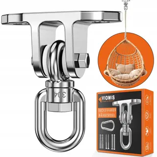 VIOMIS Draaihaak 360° Stalen Plafondhouder 450kg Hangmat Hangstoel